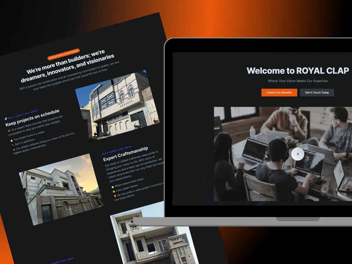 Project screen for Royal Clap Construction