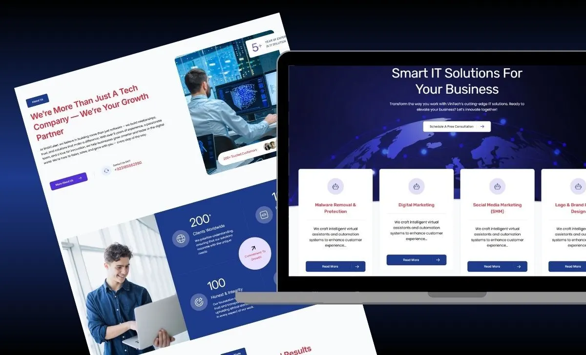 Project screen for WebCuber Agency