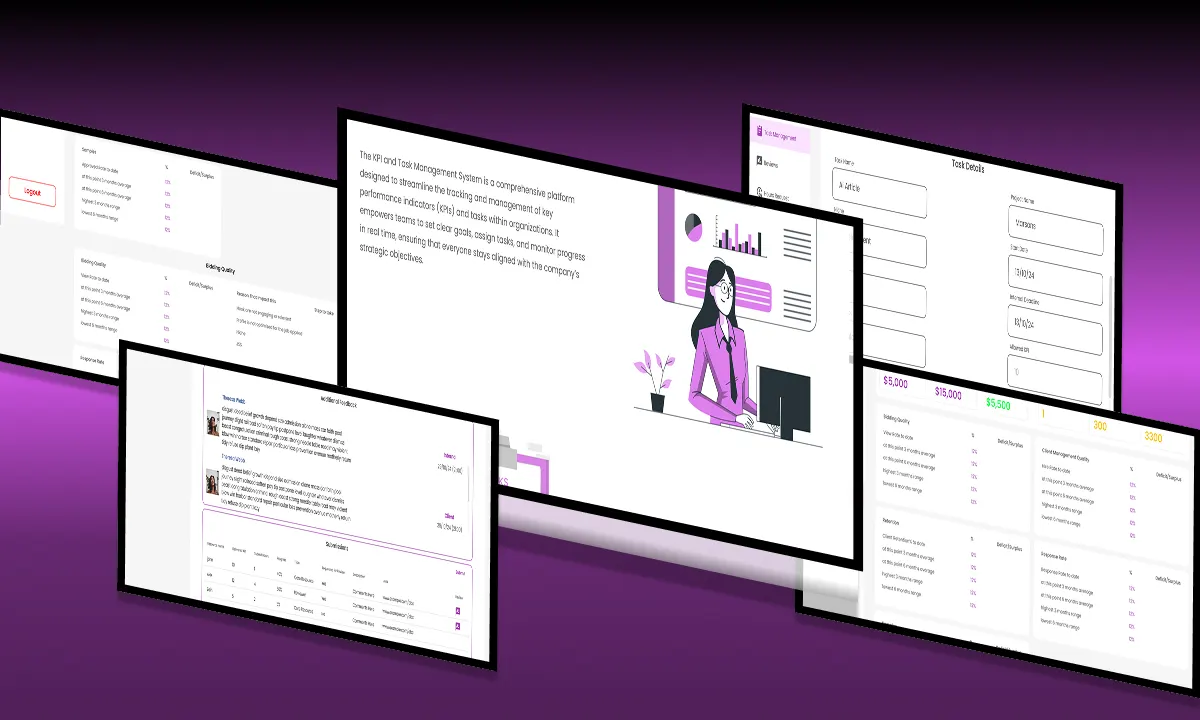 Project screen for Decklaration E-Portal